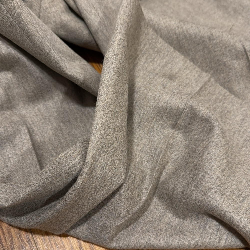 Wilfred Aritzia easy wide leg trouser pant WOOL CASHMERE blend gray melange 6 - Picture 7 of 7